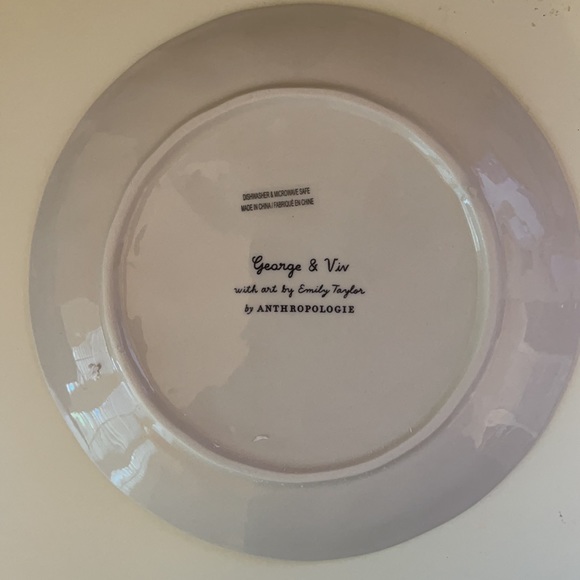 Anthropologie George & Viv Dear Santa Plate NWT - Picture 3 of 5